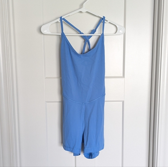 Lululemon NWT Align Cross-back Bodysuit 4" - Pool Party Blue sz 8 - Picture 6 of 6